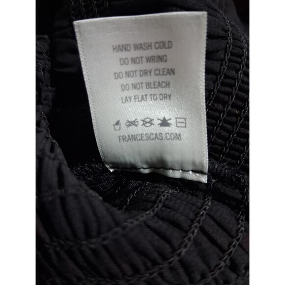 Mi Ami Smocked whimsical Fairycore Womens size Large Romantic Sheer Metallic Top - Picture 13 of 13